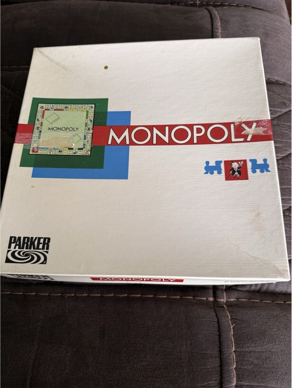 Vintage Monopoly Game In German Language 1960’s Box No Dice